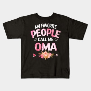 oma my favorite people call me oma Kids T-Shirt